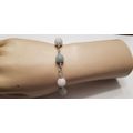 Handmade Sterling Silver Aquamarine Bracelet