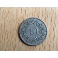 Switzerland 1903 10 Rappen Coin