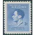 New Guinea 1937 3d blue Coronation SG209 unused