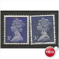 X856 3p Ultramarine (1 centre band).Fine Used.