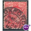 GB stamps 1902-10 KEV11 - 1d SG219 Oxford 14