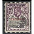 Ascension KGV 1922 8d Black & Dull Purple Mount...