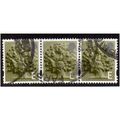 ENGLAND STRIP OF 3 X 'E'OAK TREE ' (EN8) GOOD U...