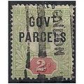 1891 O70 2d Grey-Green & Carmine Government Par...