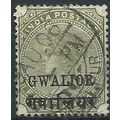 Gwailor (ICS) 1889 SG26 4a Olive-Green Fine Use...