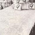 Knit Bedspread Pattern Grandmother's Garden