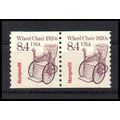 2256 8.4c Wheel Chair Fine MNH Dry Gum CNP Left...