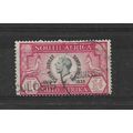 SouthAfrica.SG66 1d Black and Carmine.Fine Used...