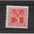 Austria.D893 3pf Red.Mounted Mint.Aug22