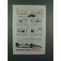 1955 Western Pacific California Zephyr Train Ad
