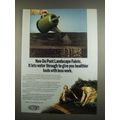 1984 Du Pont Landscape Fabric Ad - Lets Water Through