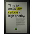 2006 BP Oil Ad - Make Low Carbon a High Priority