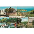 Postcard Dorset Beauty Spots multiview. Brownse...