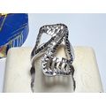 Round .08cttw graduated CZ Double open Heart Et...