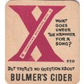 BEER MAT - BULMERS CIDER - THERE'S NO QUESTION ...