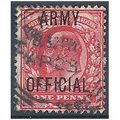 1902 O49 1d Scarlet Army Official Fine Used .