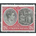 St Kitts-Nevis 1938 SG76 2/6d Black & Scarlet M...