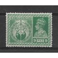 India.SG278 9p "Victory" and King George VI (Ye...