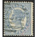 Queensland 1895 2d Blue SG212 FU