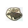 Hand Painted Moose Head Artistic Brooch Pin