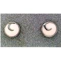 Pink Coral Sterling Silver Gemstone Stud Earrings