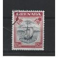 Grenada.SG204 $2.50 Black and Carmine.Fine Used...