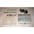 1950 General Electric Turbine-Gear Drives Ad - ...