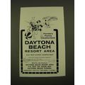 1960 Daytona Beach Resort Area Ad - Florida's F...