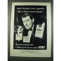 1960 Kent Cigarettes Ad - Satisfies Your Appetite