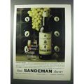 1960 Sandeman Armada Cream Sherry Ad - Supreme