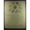 1954 Cable & Wireless Limited Ad - When the Kiwi cables to the Caribou