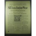 1954 BP Special Energol Motor Oil Ad - Radio-active wear detector