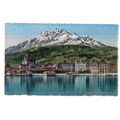 LUZERN, SWITZERLAND used vintage postcard c. 19...
