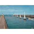 Deauville Jetees France Postcard posted 1973 VGC