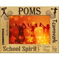 Pom Poms School Spirit Laser Engraved Wood Pict...