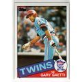 1985 Topps Baseball card 304 Gary Gaetti
