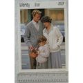 Vintage: Wendy 3523 family aran jacket, 26-46 i...