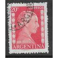 ARGENTINA REP 1952 20c RED EVA PERON SG 837 FIN...