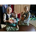 Pair Of Ceramic Figures Fruit Sellers