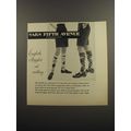 1953 Saks Fifth Avenue English Argyle Socks Ad - English Argyles out walking