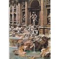RomaTrevi Fountain Italy Postcard unused VGC