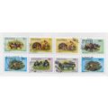 UGANDA 1983 8 STAMP LOT WILDLIFE ZEBRA LION LEO...