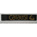 Vintage: black leather bookmark - Catalyst