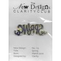 Claritystamp. Spring Stamp. App 7.5x2.5cm. Stam...