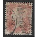 GB 1858 QUEEN VICTORIA 1d RED PLATE 168 USED SG...