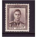 NEW ZEALAND 1947 GEORGE VI 9d PURPLE BROWN SG68...