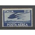 Italy.SG672 2l Barn Swallows in Flight (Blue).M...