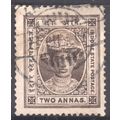 India (Indore) 1904 - SG 12 - 2a brown - Mahara...
