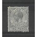 Gibraltar.SG78 2d Greyish Slate.Mounted Mint.Se...