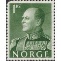 NORWAY, King Olav V, green 1959, 1Kr, #3